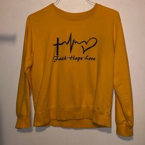 faith • love • hope pullover